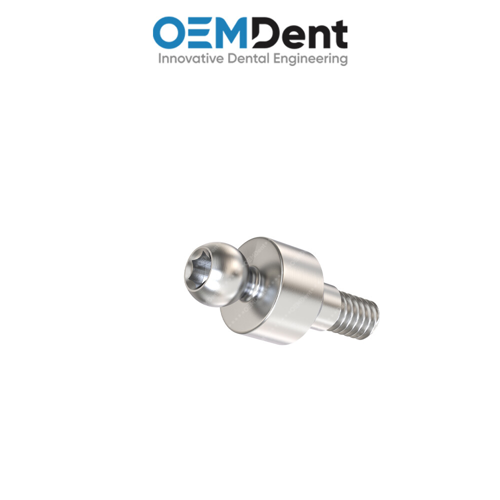 Straight Ball Attachment Slim Platform – GDT® Int Hex 2.0mm Compatible
