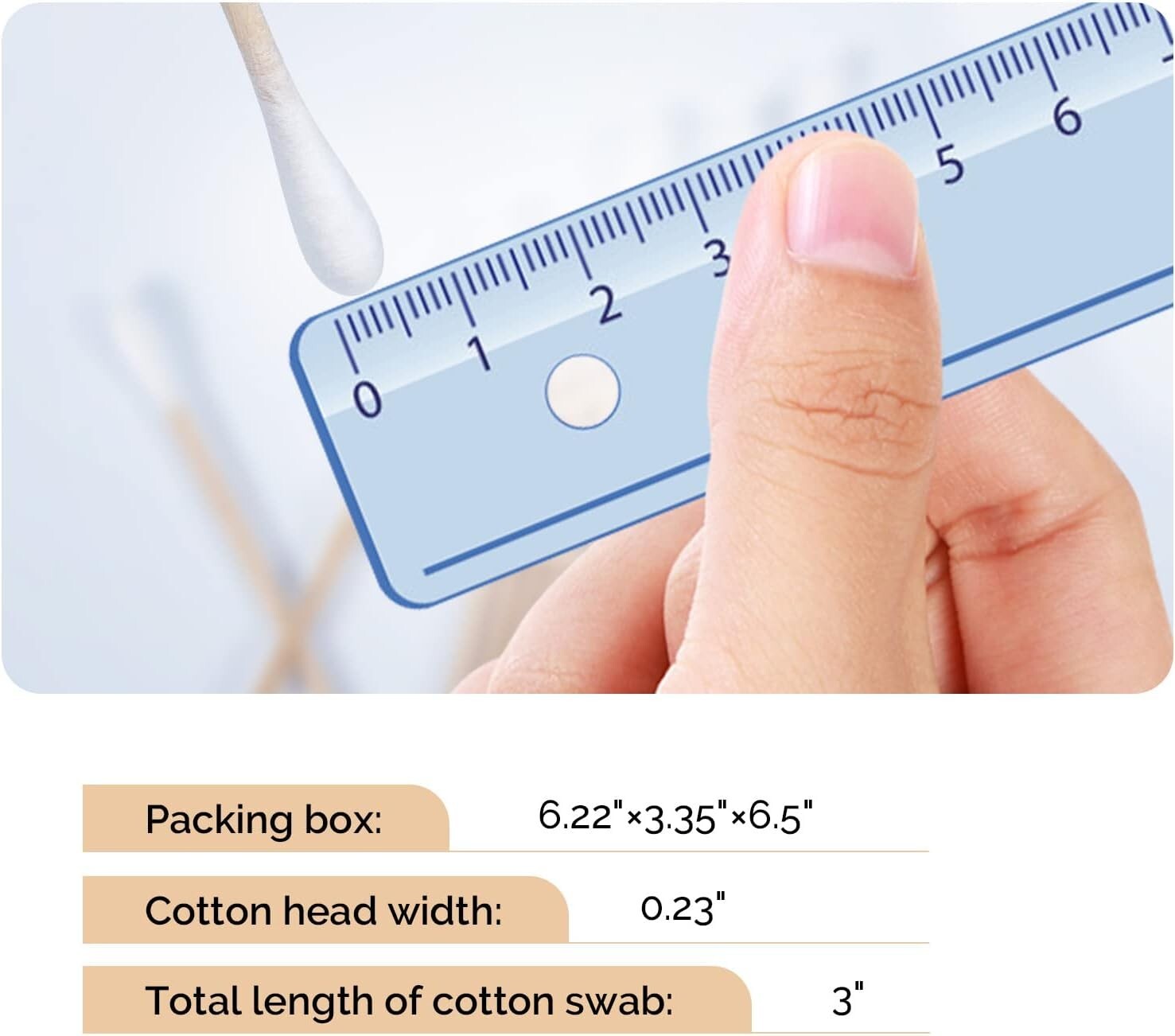 Case of 10000, Medical Cotton Swabs 3″ Cotton Tipped Applicators Non-sterile