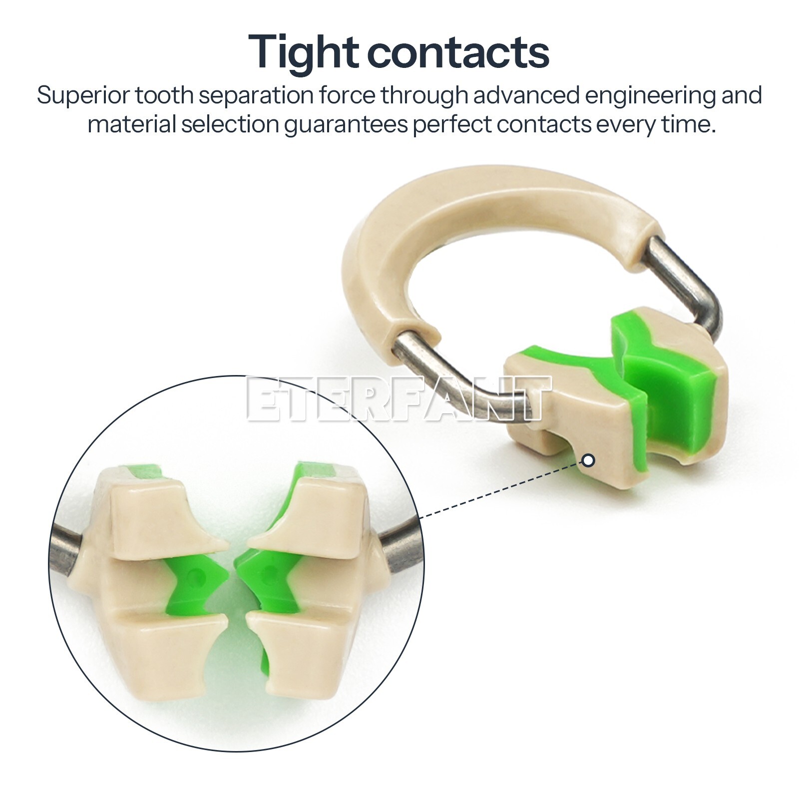Dental 3D Separator Matrix Bands Rings Titanium Matrices Clip Clamp Fit Garrison