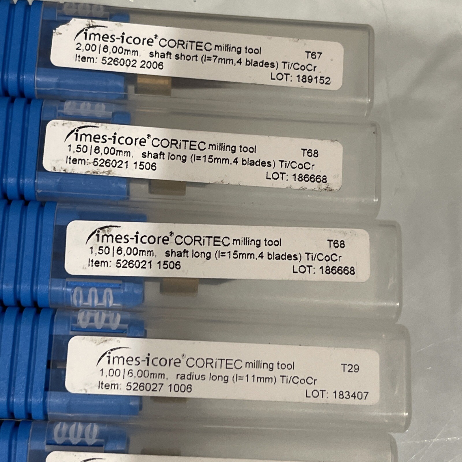 Qty 23 New Imes-icore Dental Milling Tools Multi sizes See Details LOT