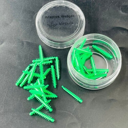 40pcs Silicone Dental Adaptive Interdental Wedge Matrice Matrix Elastic Wedges