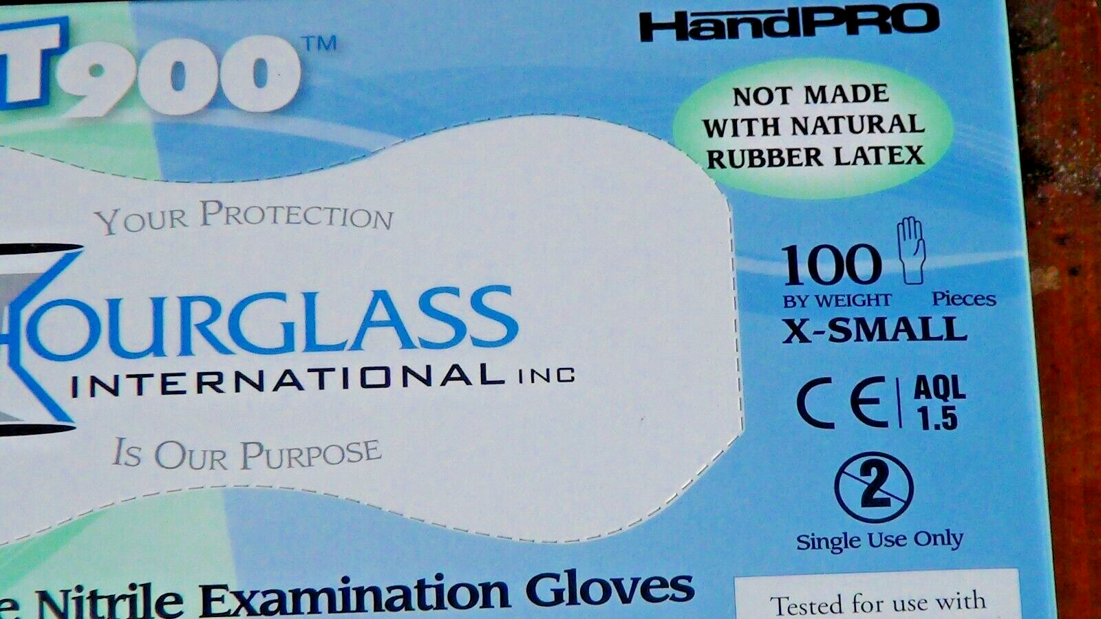 200 HandPRO Airsoft900 Powder Free Nitrile Examination Gloves 2 Boxes XS