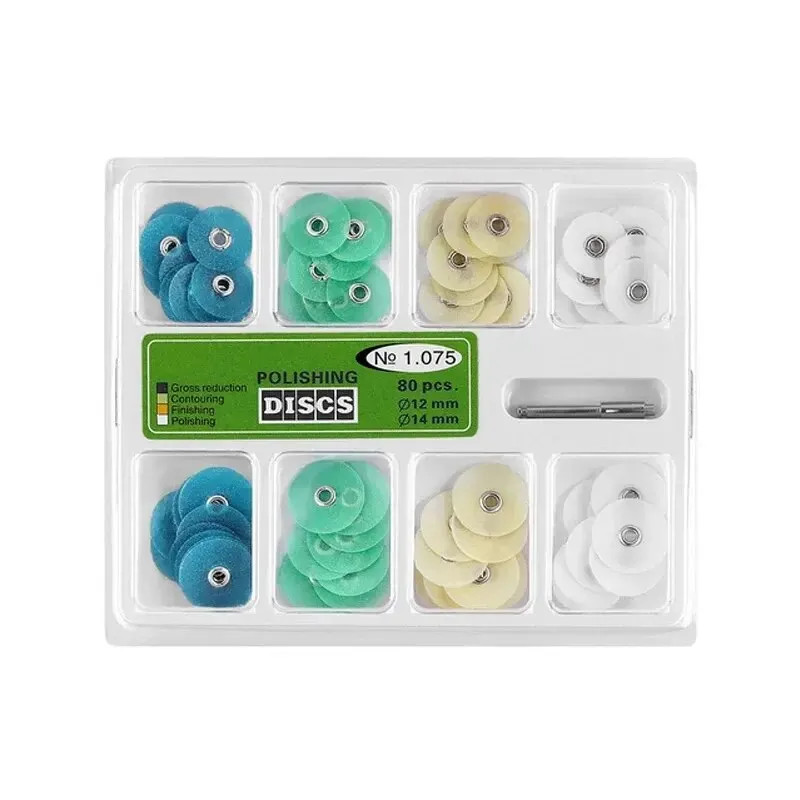 80Pcs/Box Denspay CYW069 Dental Flexible Polishing Discs Dental Finishing for Co