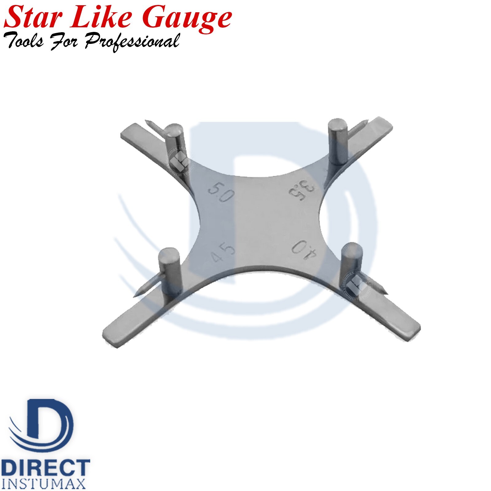 Bracket Positioning Star-Like Gauge – Orthodontic Dental Instruments for Precisi