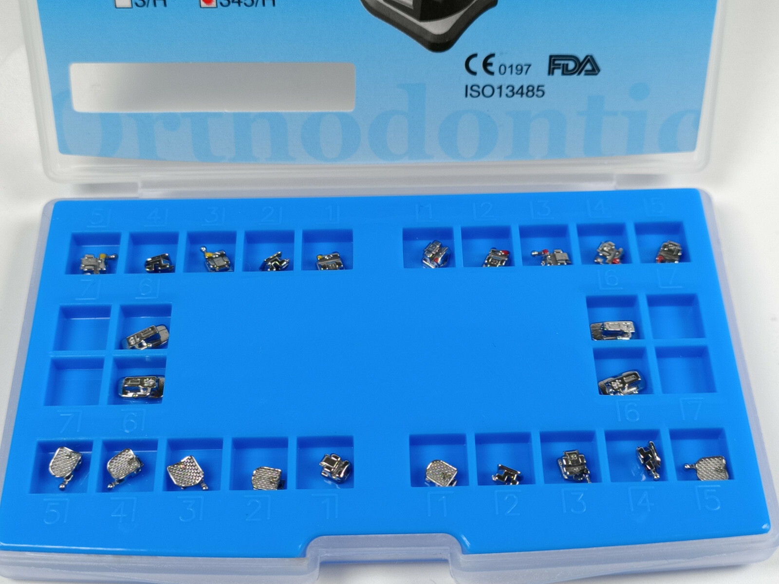 Dental Orthodontic Self-Ligating Metal Brackets&Buccal Tube Roth/MBT 022 3/345
