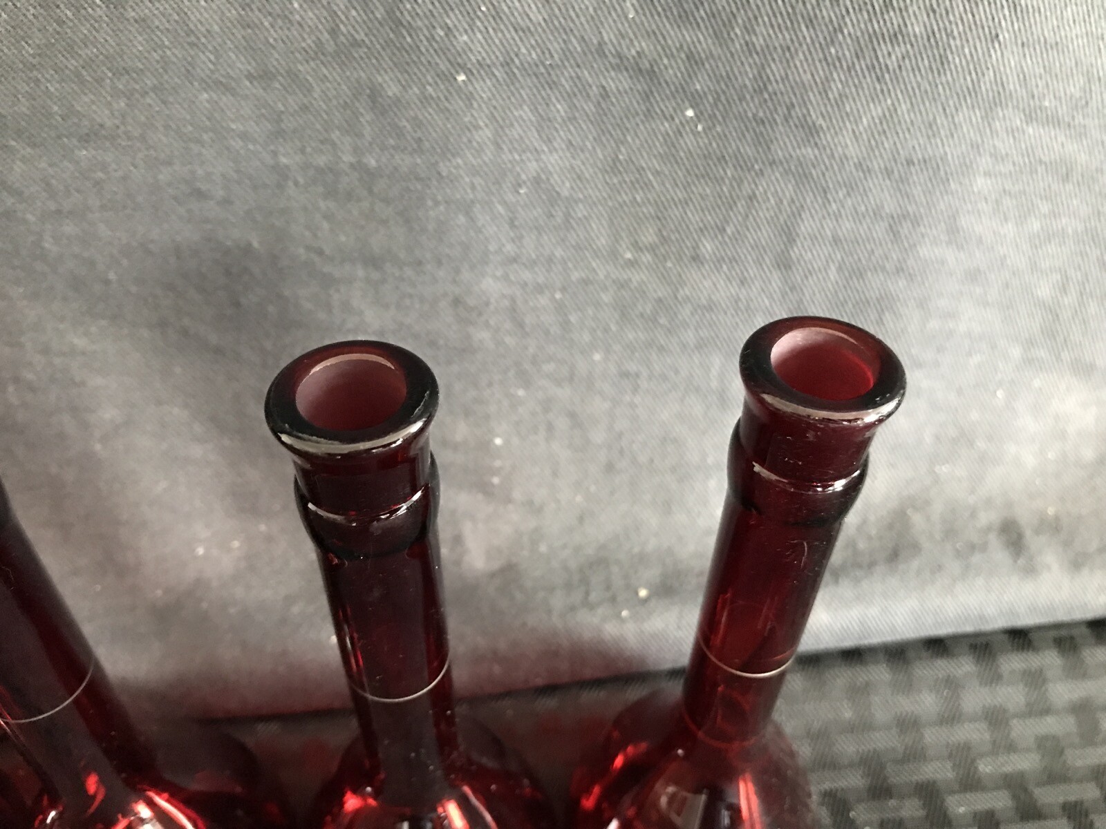 (5) PYREX 100mL Low Actinic Class A Red Glass Volumetric Flask No #13 Stopper