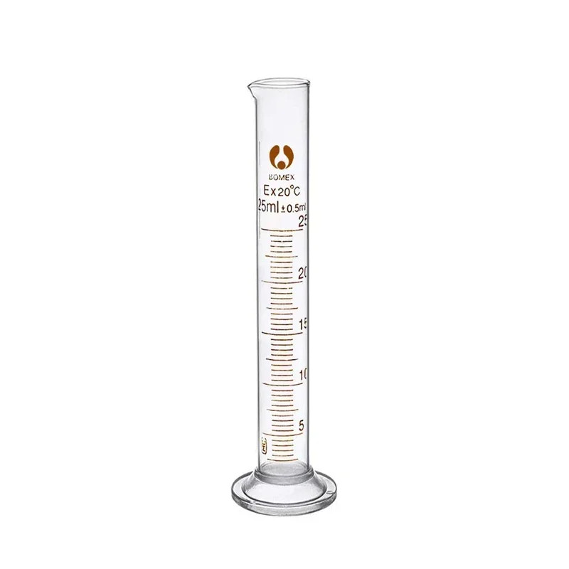 1PCS Lab Measuring Cylinder Set 5Ml 10Ml 25Ml 50Ml 100Ml 200Ml 500Ml, Thick Glas