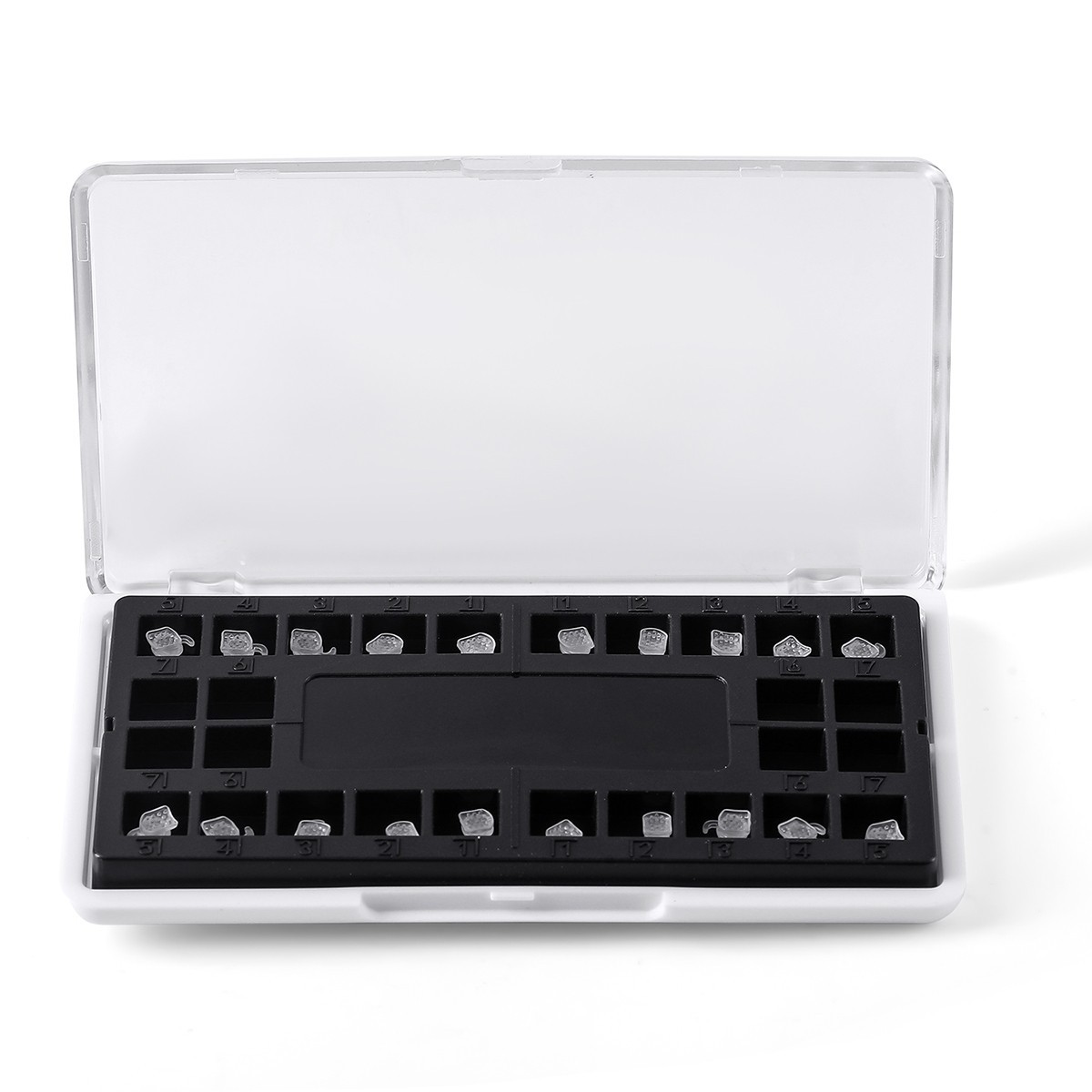 AZDENT Dental Orthodontic Ceramic Brackets Braces Roth/MBT 0.022 Hooks 345