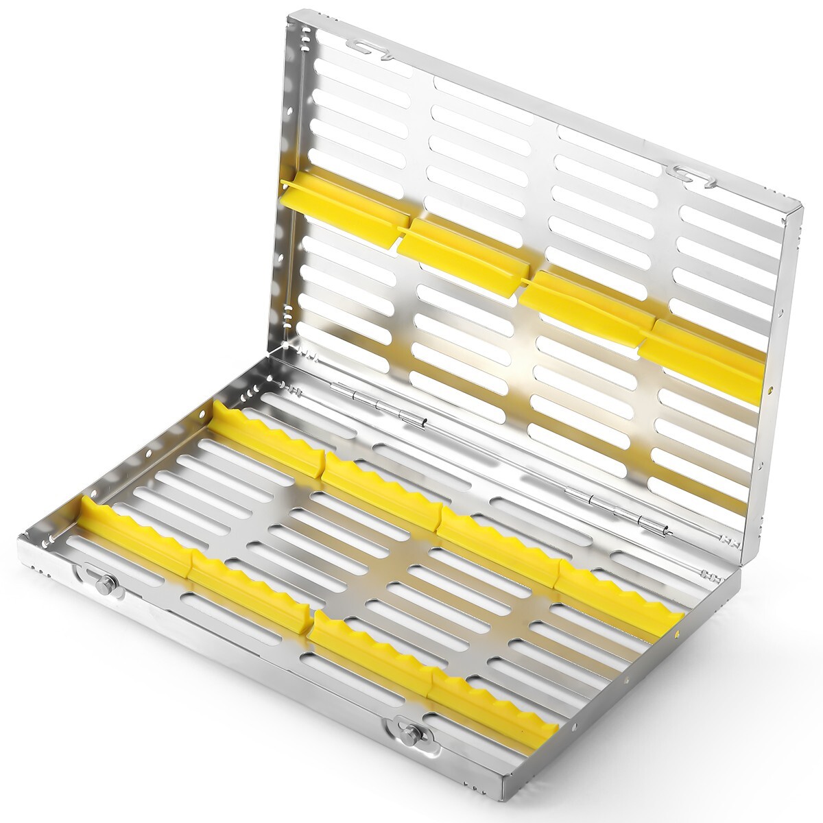 Dental Disinfection Sterilization Case Autoclavable Instrument Box 5/10/20 Grid