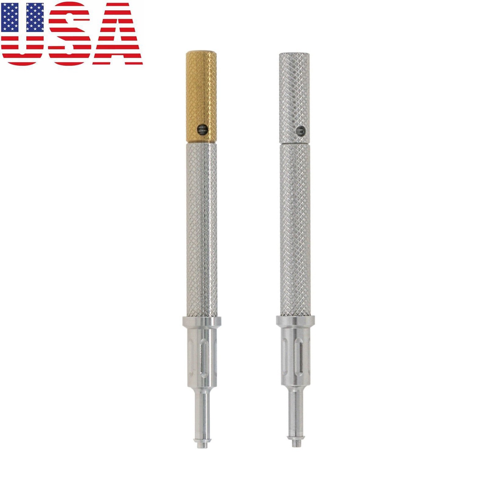 US Universal Dental Core Tool 3 in 1 for Remove Insert Caps Metal Handle Tools
