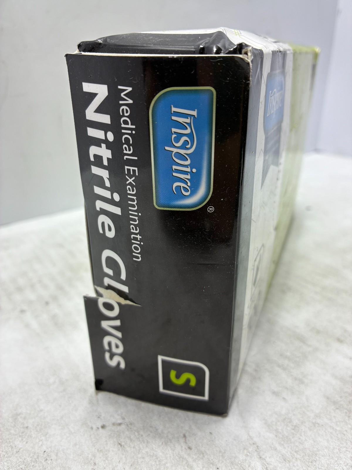 Inspire Medical Gloves Nitrile Gloves Black 100 Count Small INSBKNGV2-S
