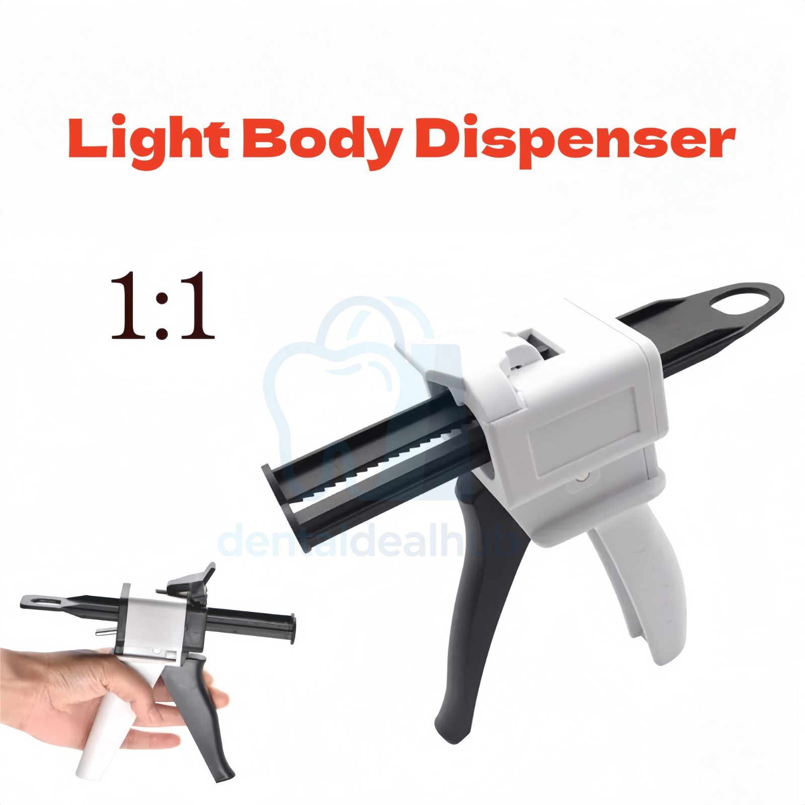 1:1 Ratio Dental Light Body Dispenser Gun for Dental Impression Material Clinic