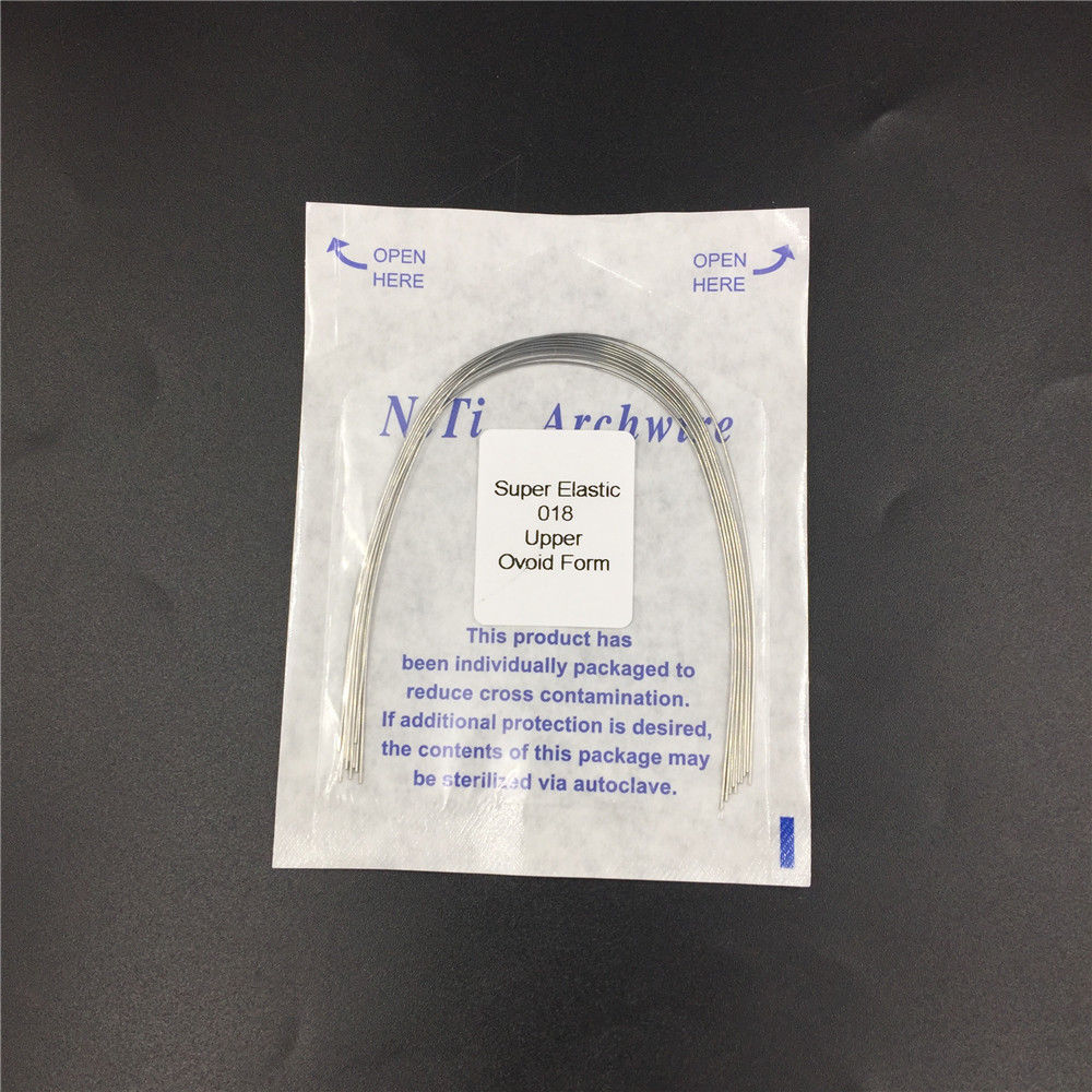 10 Pcs/Pack Dental Ortho Super Elastic Niti Round Arch Wire Square/Natural/Ovoid