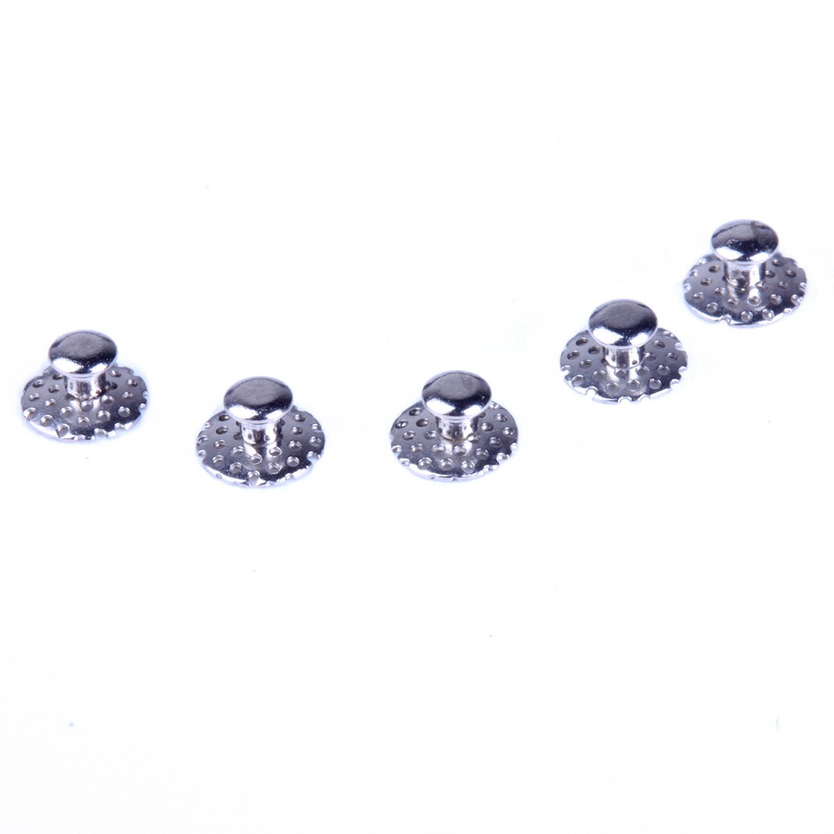 10pcs Dental Orthodontic Lingual Button Bondable Hole Round Mesh Base TOMY type