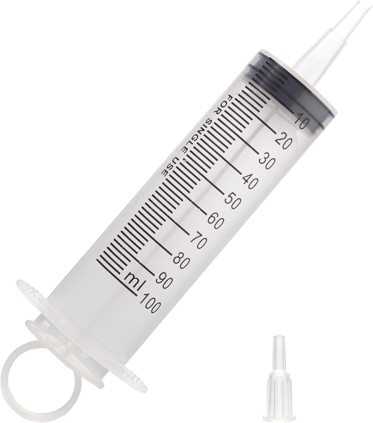 60ML Syringe with Cap, Syringes without Needle, Measurement Applicator (3 Pack)
