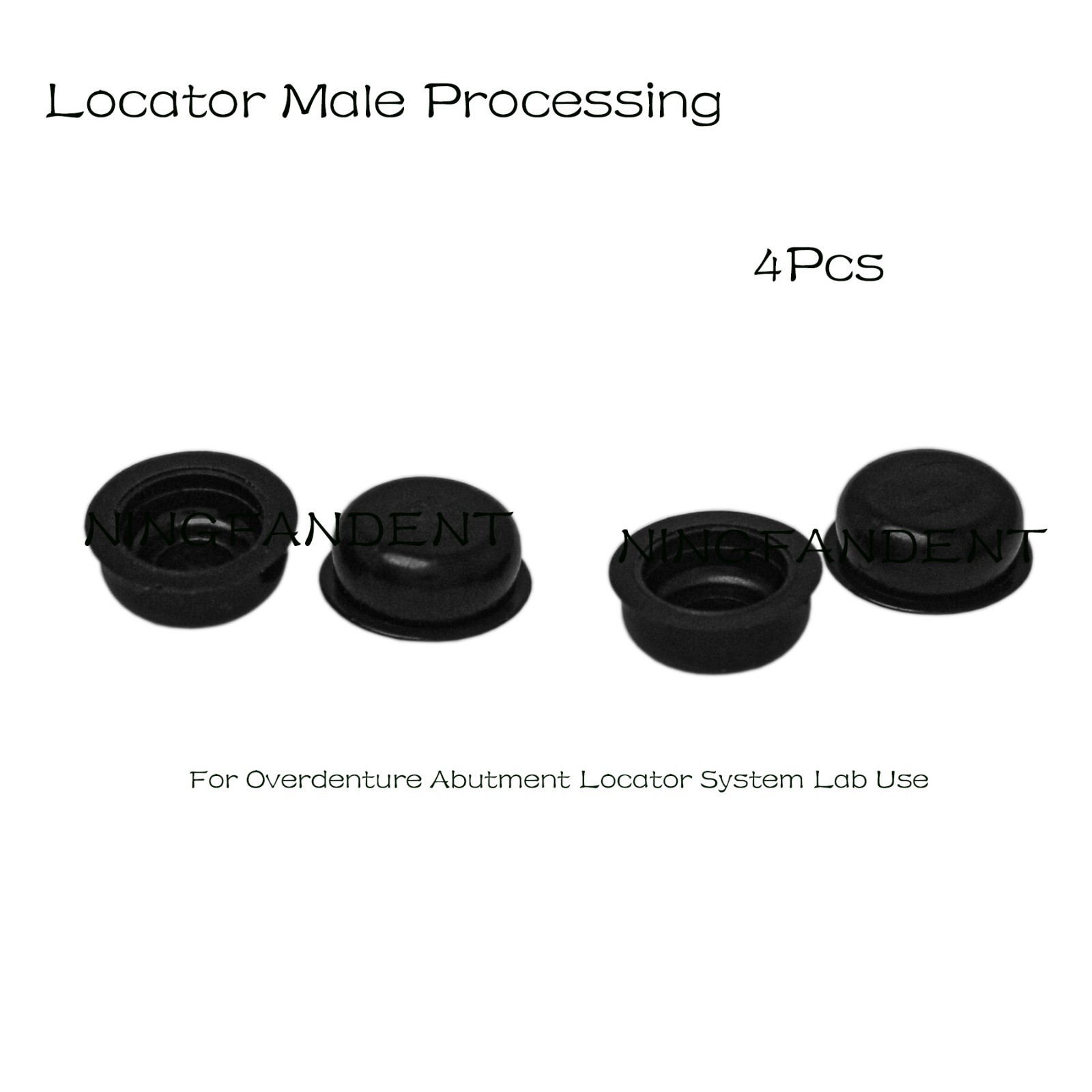 US Dental Locator Processing Retention Replacement Inserts Caps Black