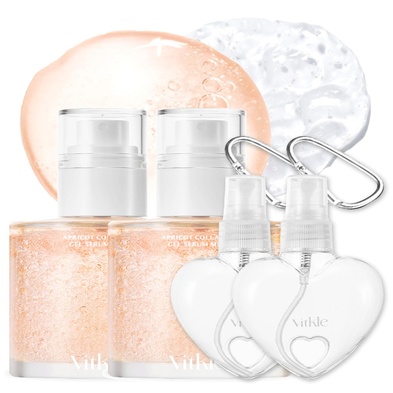 Vitkle Apricot Collagen Gel Serum Mist Korean Face Moisturizer Spray – 8 Layer