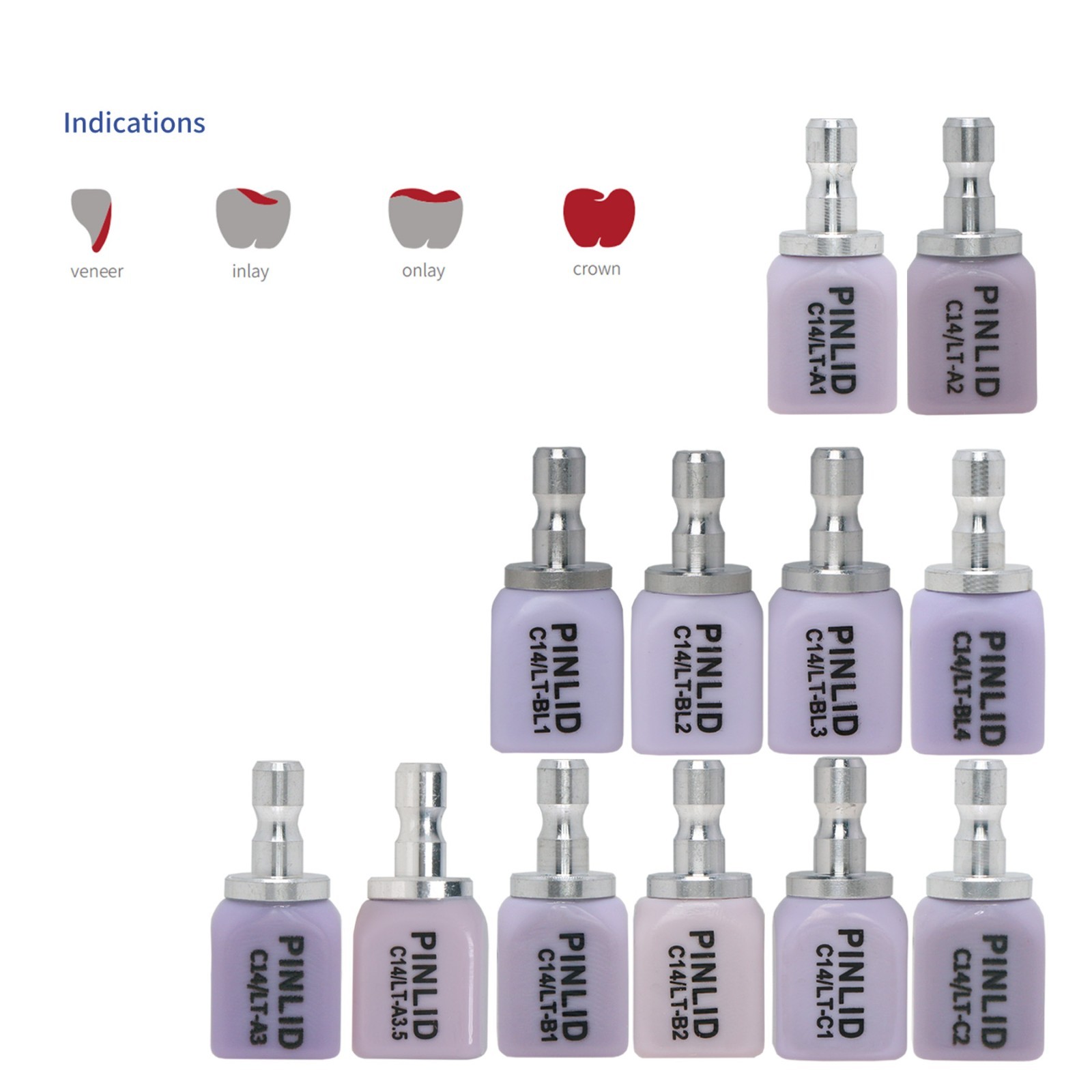 US Dental Milling Lab Porcelain Lithium Disilicate Blocks Emax CEREC CAD/CAM