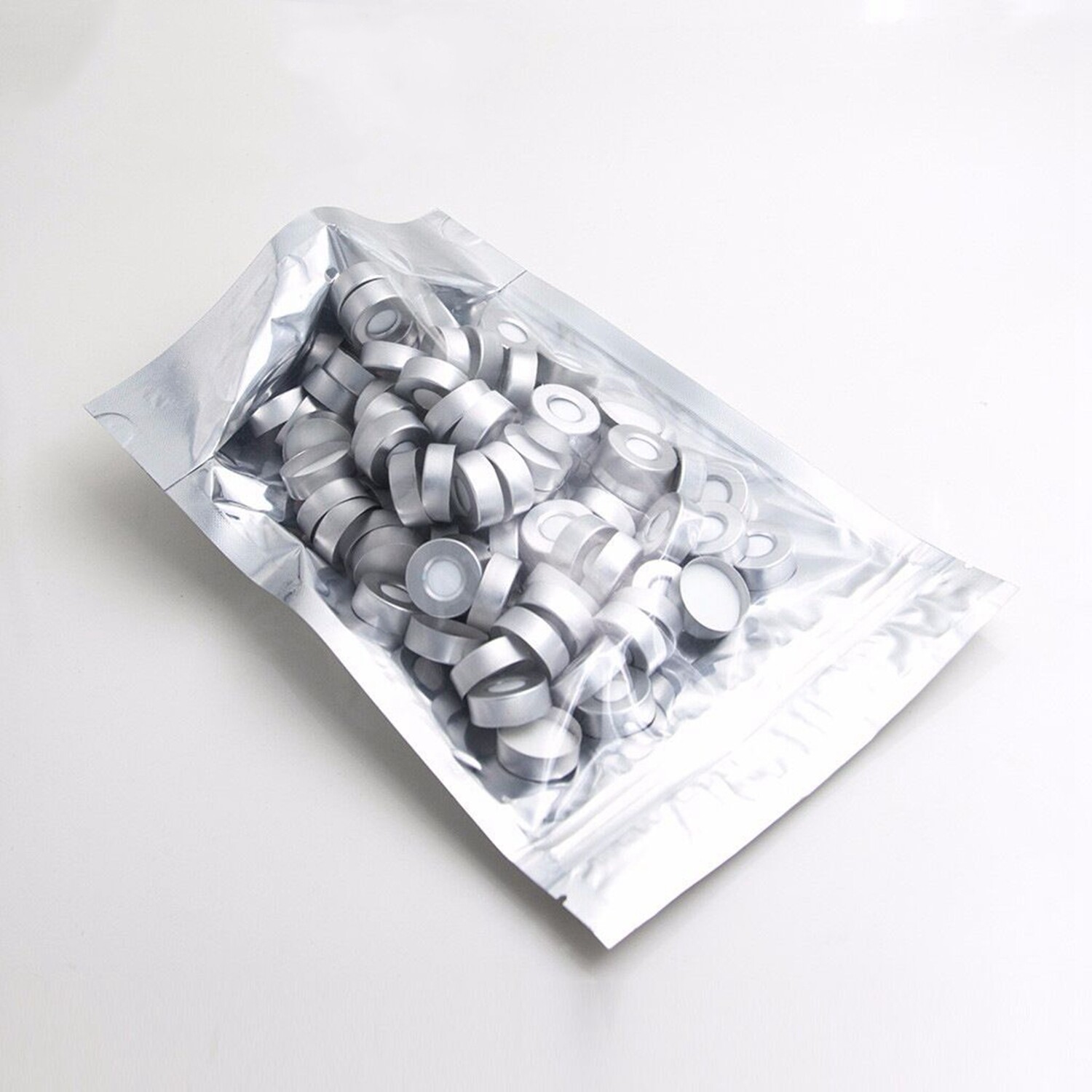 4000PCS 10ml Sample Vials+Silver Caps Crimp Top Glass Clear Headspace Bottles US