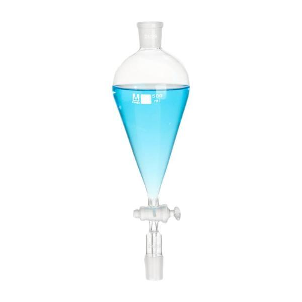 Pear-shaped Separating Funnel 60ml-1000ml Borosilicate Lab Supply Piston