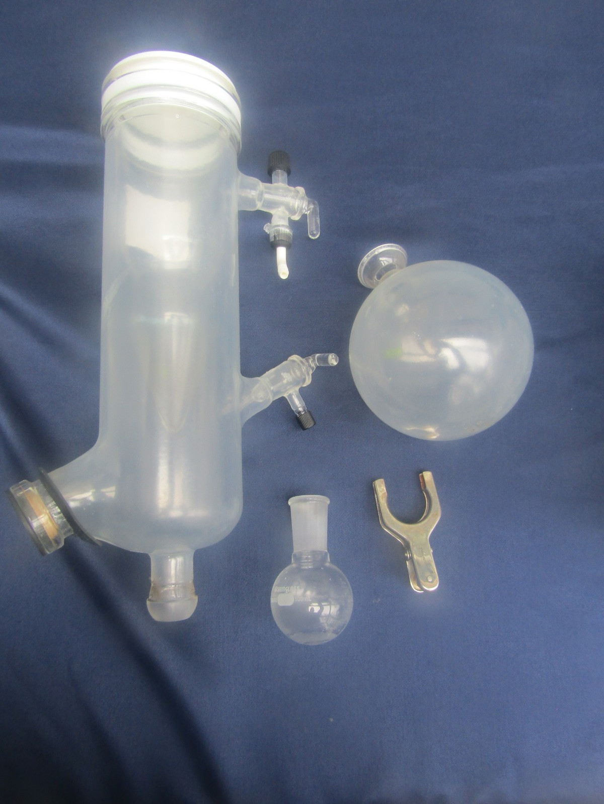 BUCHI Cold Trap Condenser with all glass etc. shown. Excellent