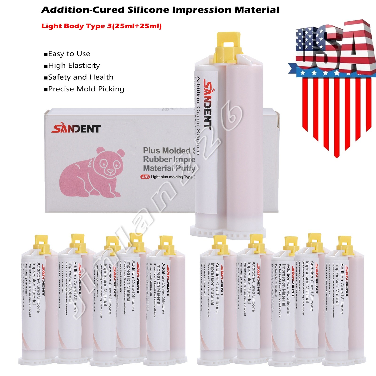 Dental Impression Material, VPS Light Body (Choose Qtys)