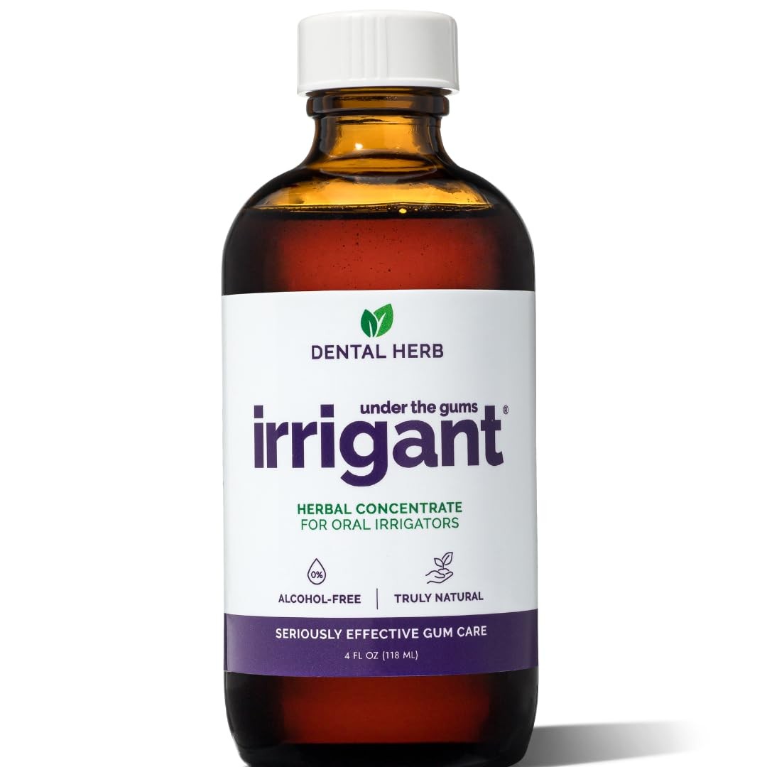 Under The Gums Irrigant Solution – Alcohol-Free, Vegan Herbal Solution for Wa…