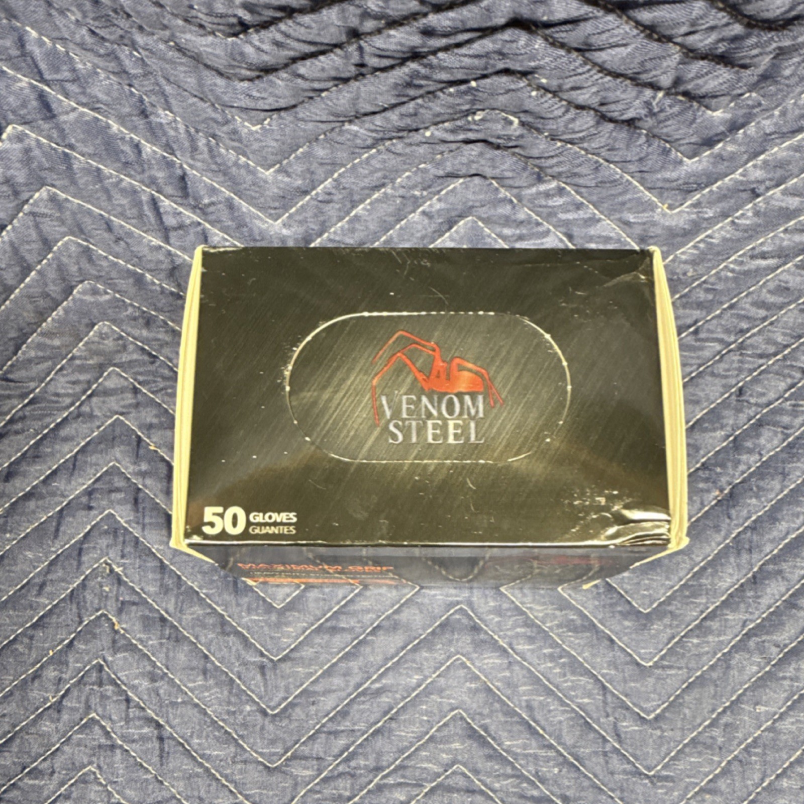 Venom Steel Maximum Grip Nitrile Gloves Powder-Free Industrial 50 Ct One Size