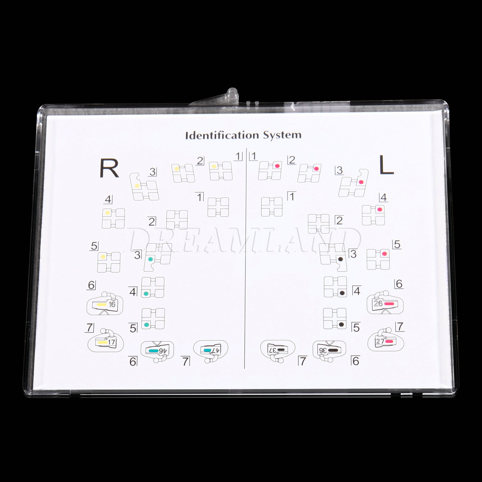 20pcs Dental Bracket Monocrystalline Sapphire Roth 02 3 w/ hooks & Buccal Tube