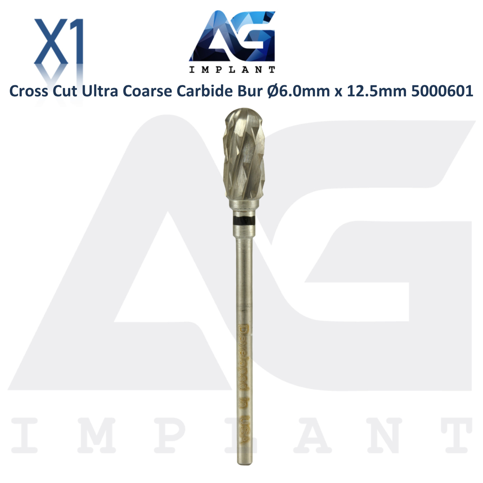 Dental Wilson Cross Cut Barrel Ultra Coarse Bur Ø6.0×12.5mm Carbide Tool 5000601