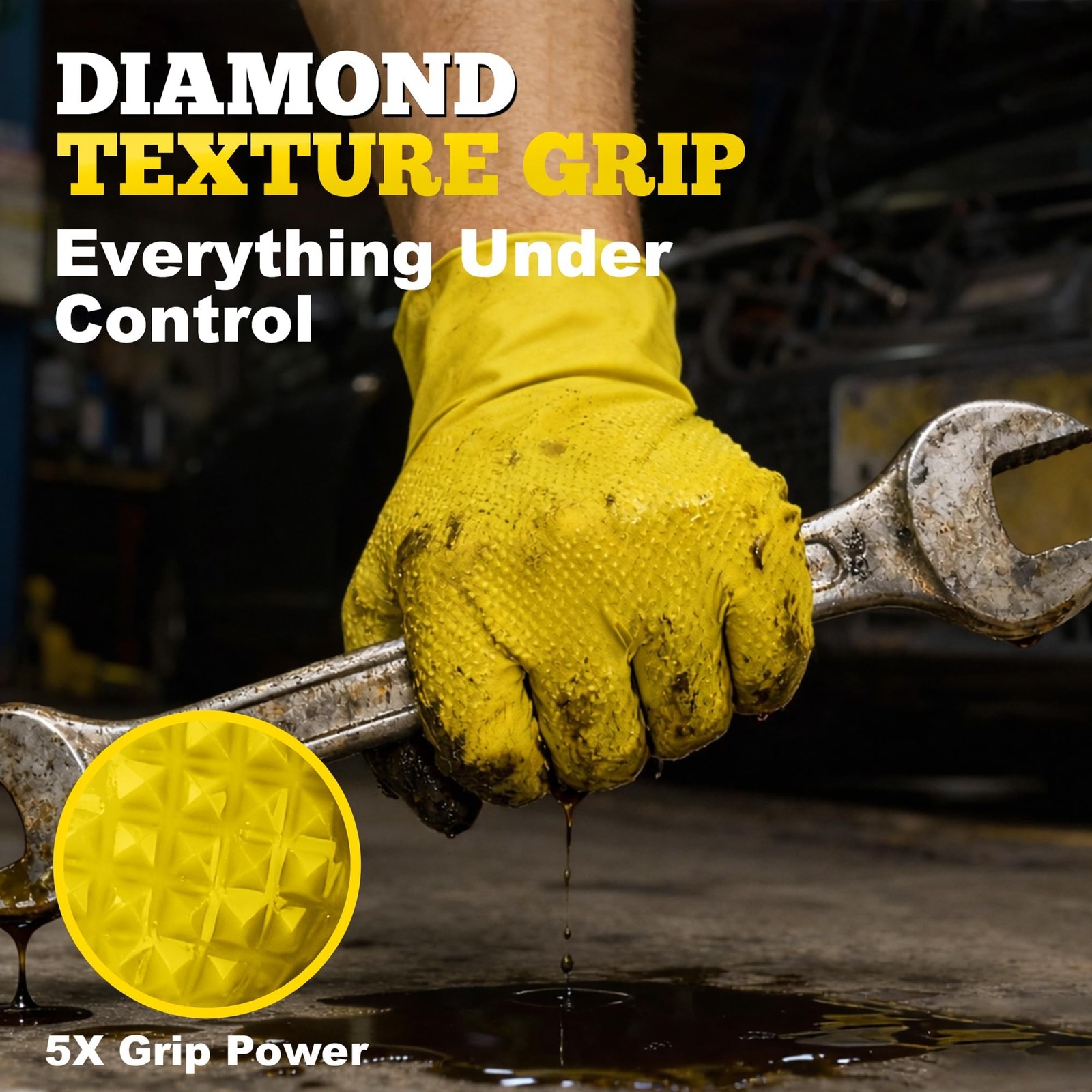 Titanflex Heavy Duty Nitrile Gloves Disposable Industrial 8 Mil Thick Mechanic