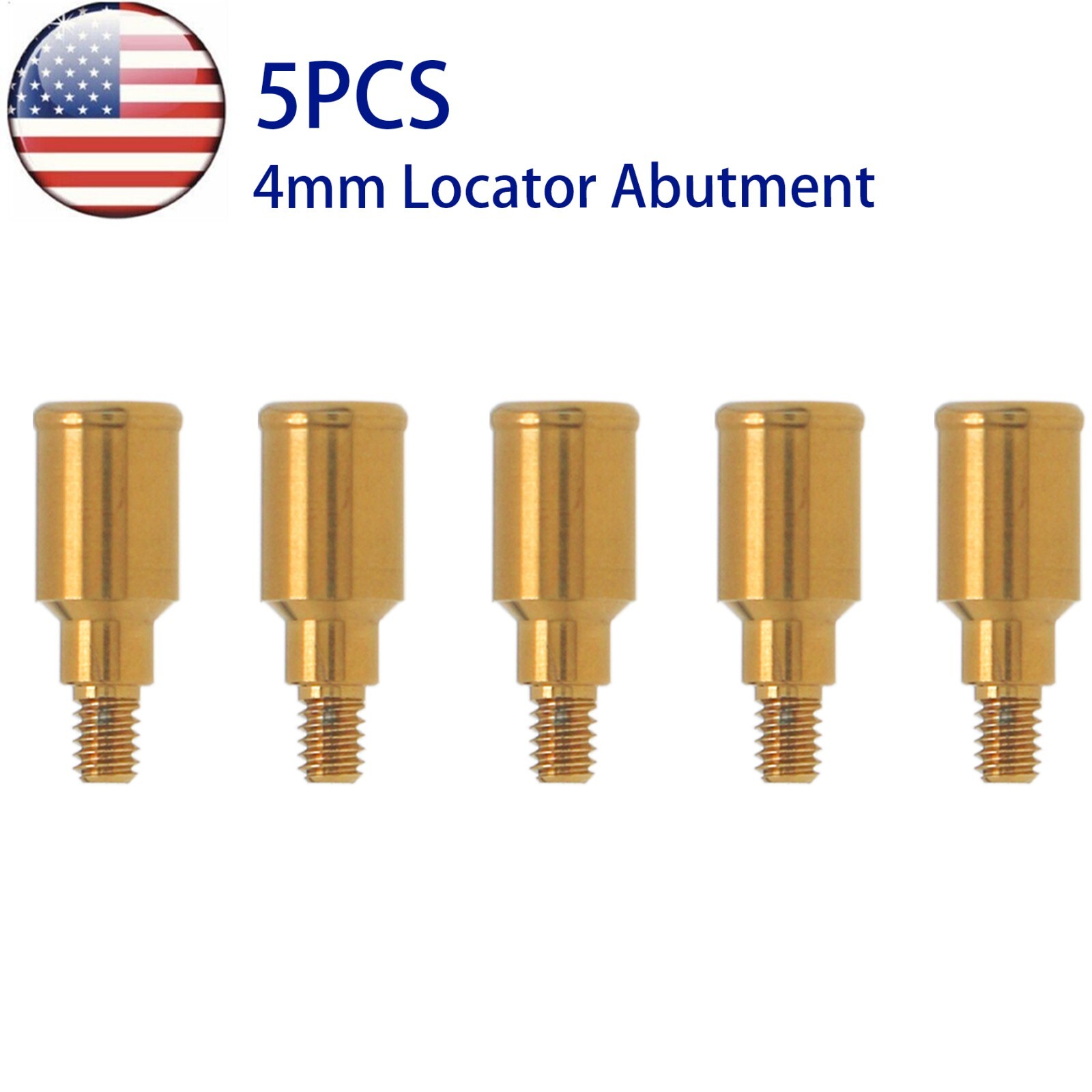 US Dental Attachment Abutment PAØ3.5mm Removable Male Caps Tool for Zimmer