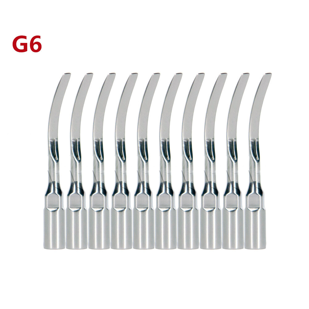 10pcs Dental Ultrasonic Scalers Scaling Tips G6 Fit for EMS WOODPECKER Handpiece