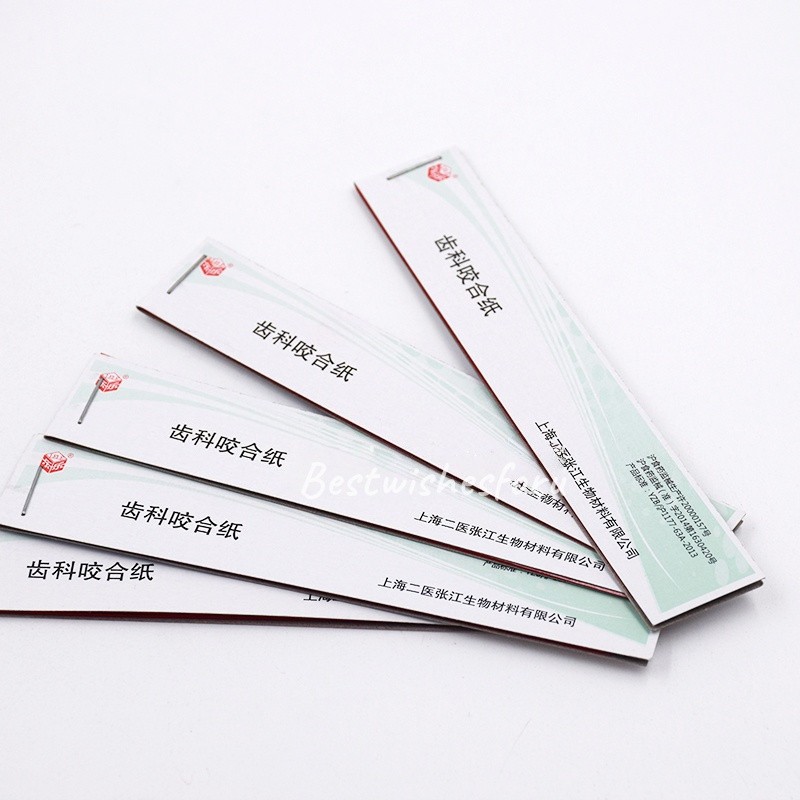 Dental Tool Red Practical Articulating Paper Soft Thin Strips 200 Sheets/Box