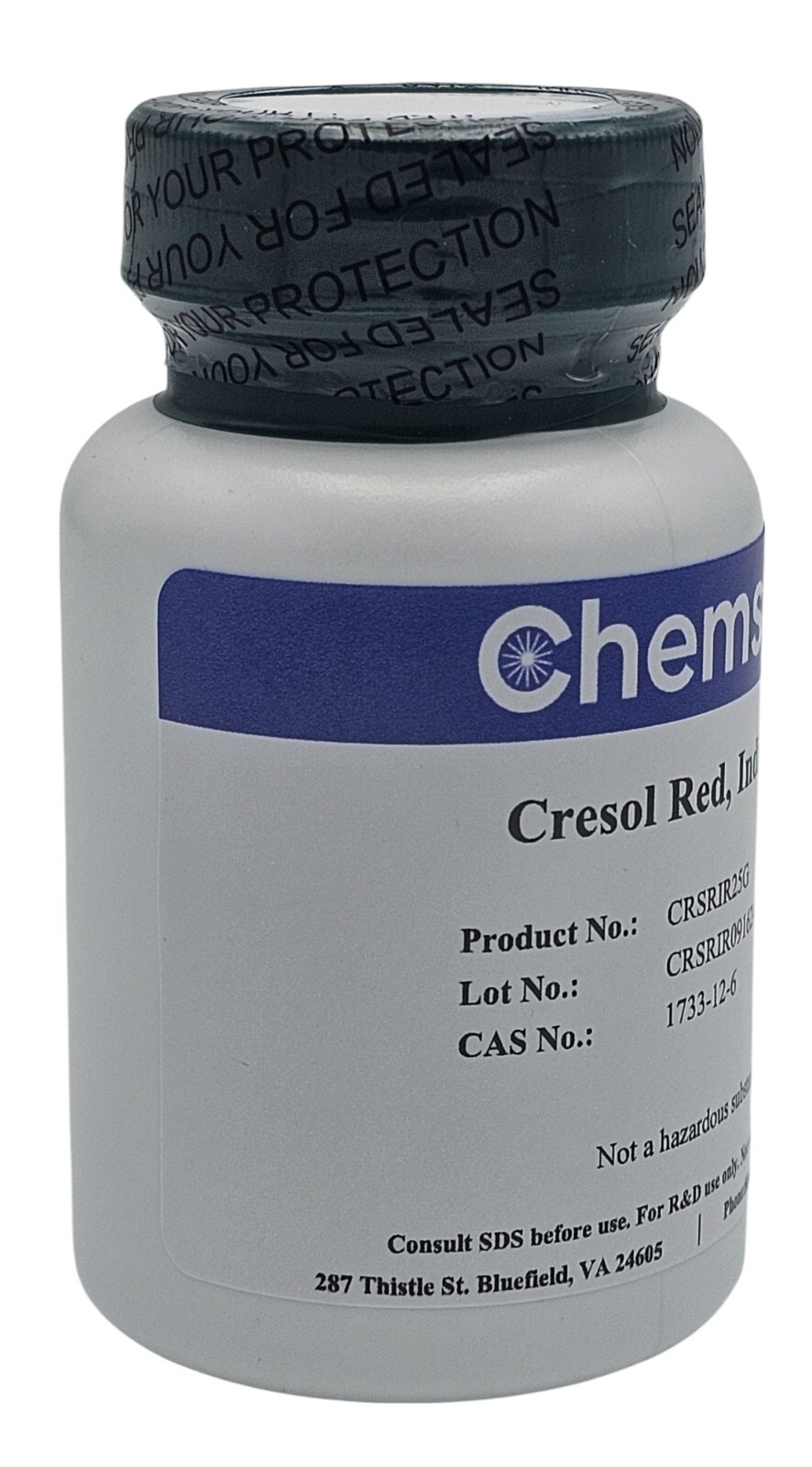 Cresol Red, pH Indicator, Reagent, 95+%, 25g