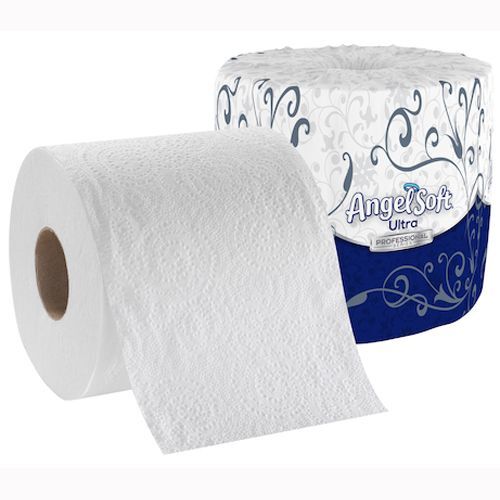 Angel Soft Ultra Professional Series 2-Ply Bathroom Tissue, White,Case 60×400/pk