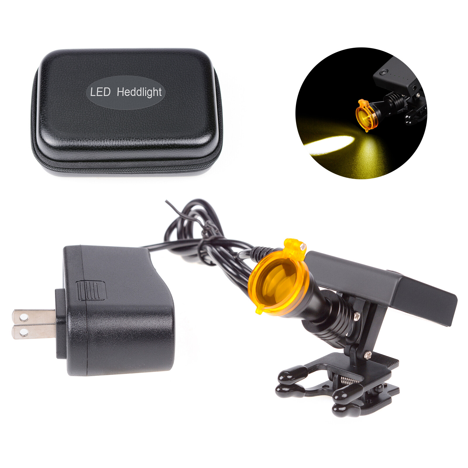 5W Dental Wireless High Brightness LED Headlight with Optical Filter Clip DY-011