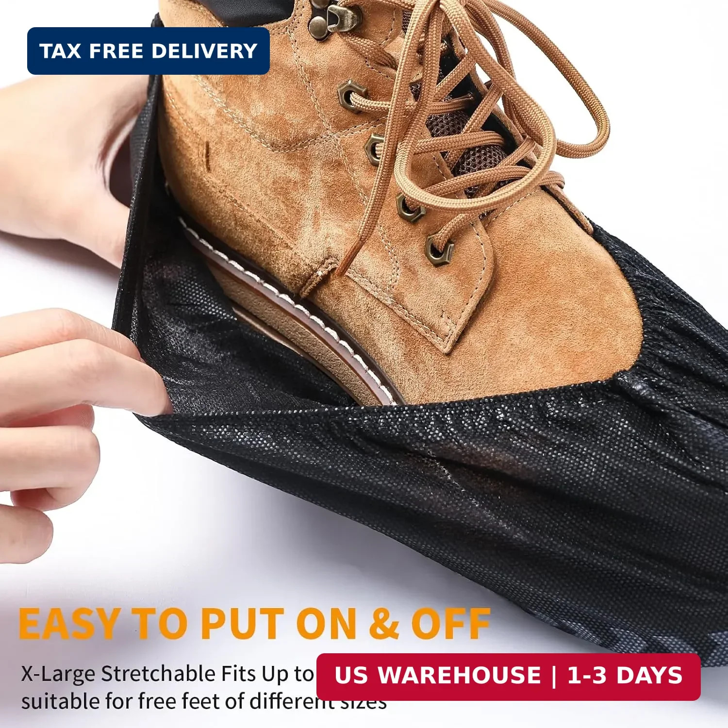 Shoe Covers Disposable, Extra Large 50 Pack, Non-Slip Indoor | Oversized, Non-Sl