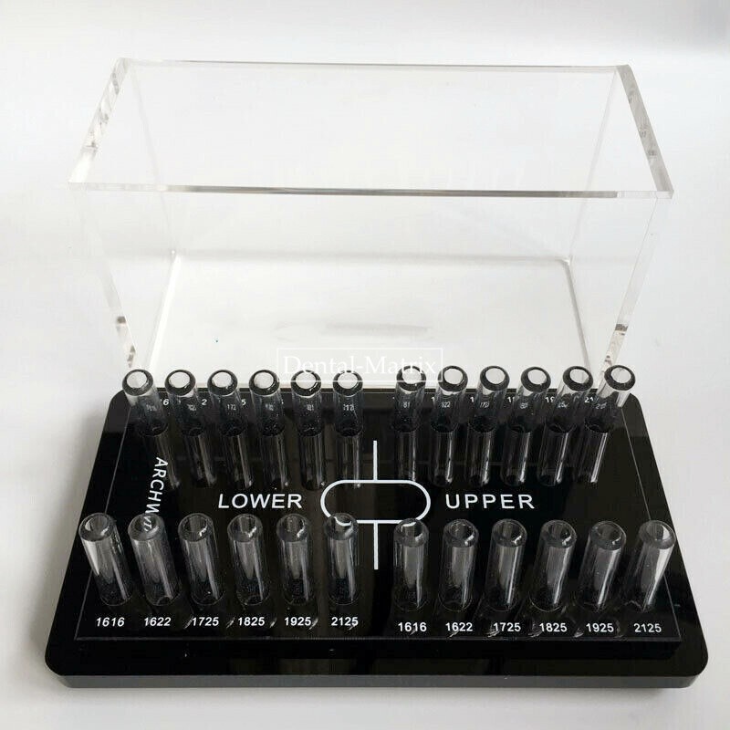 Dental Orthodontic Rectangular Arch wire Case Dispenser Acrylic Organizer Holder