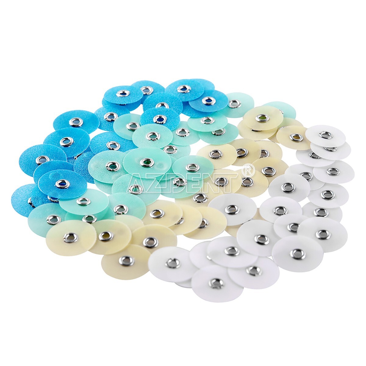10 Boxes Dental Composite Finishing Polishing Discs assorted kit With Mandrel