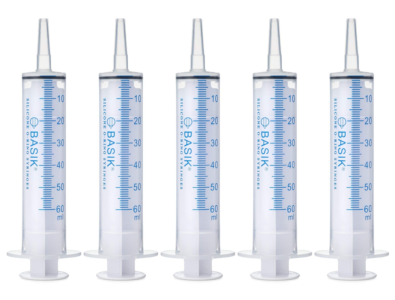 BASIK 60ml Enteral Feeding Syringe Cath Tip 60cc Silicone Oring Tube Feeding …