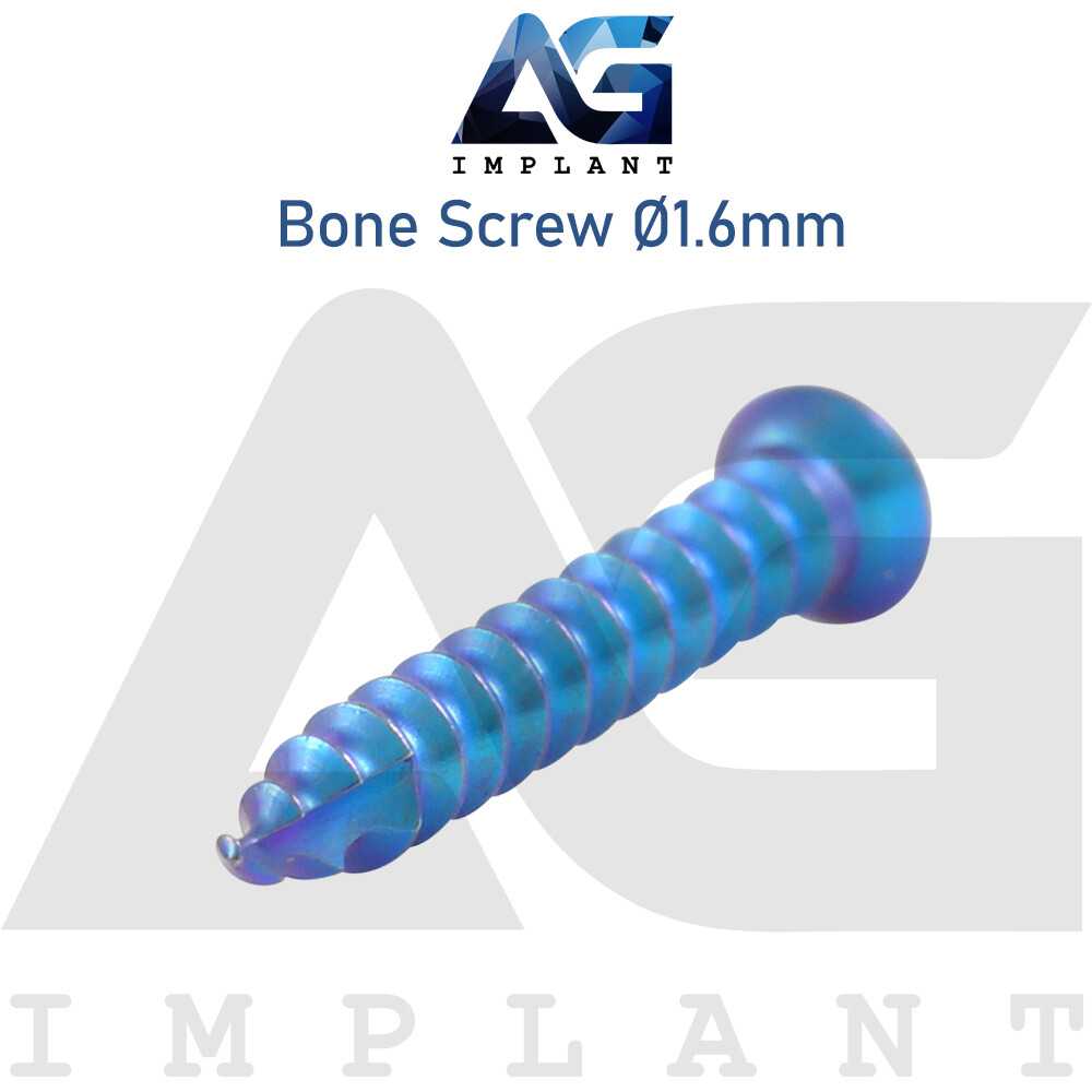 20 Titanium Screw Ø1.6mm Guided Regeneration GBR Dental Membrane Fix System