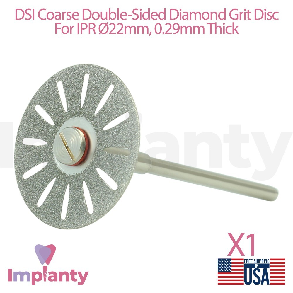 Dental Coarse Double Sided Diamond Coated Grit Separator IPR Flexible Disc Ø22mm