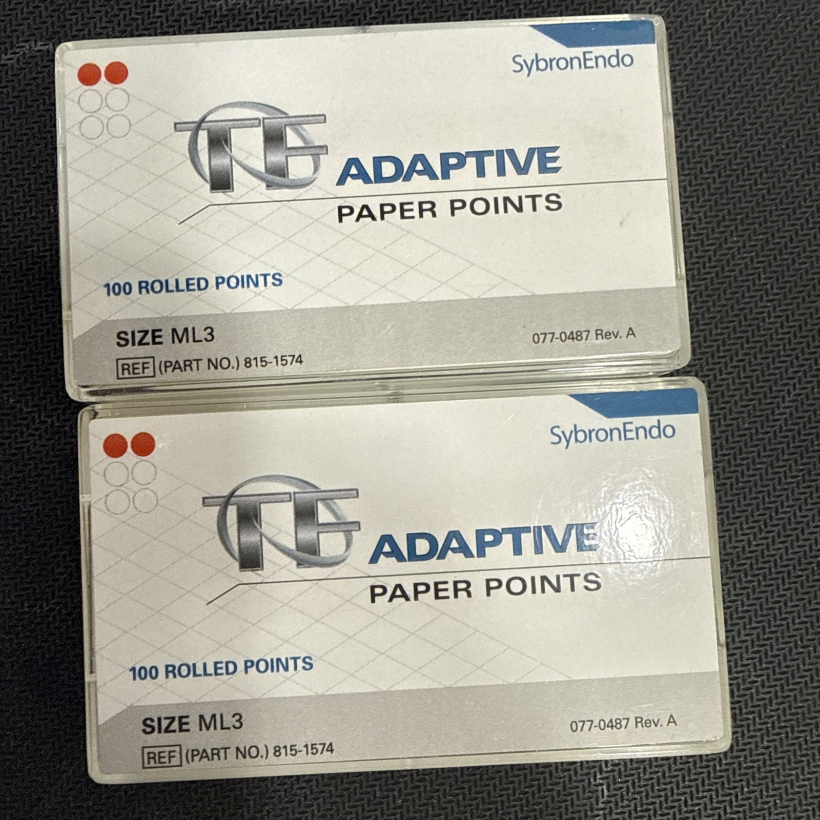 SybronEndo TF Adaptive Paper Points Varies Sizes Endodontics expiration 07/2023