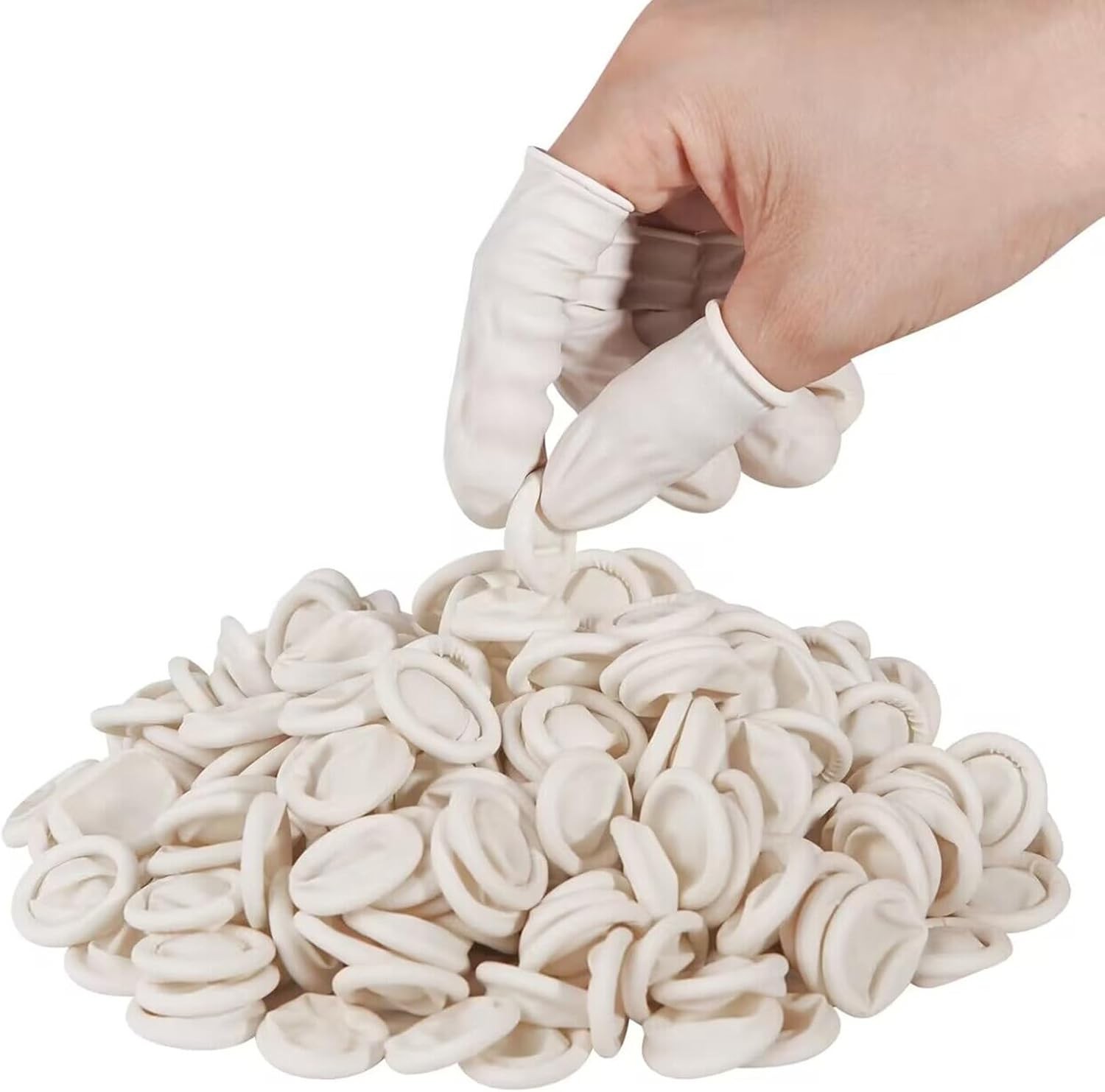 Flexible Medium Finger Cots – 210 PCS Disposable Latex Gloves for Crafts
