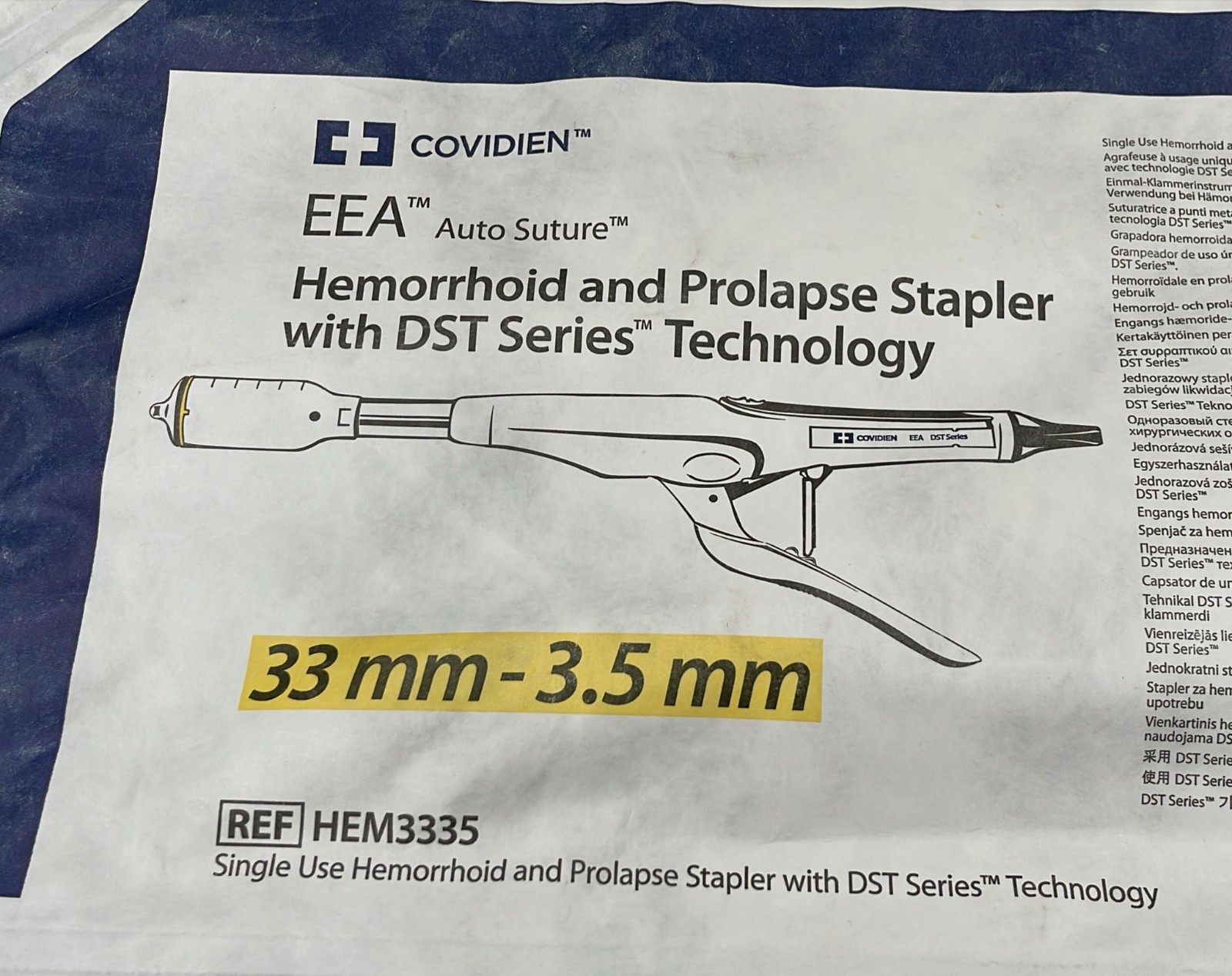 Covidien EEA Auto Suture Circular Stapler W/ DST 33mm-4.8mm EEA33