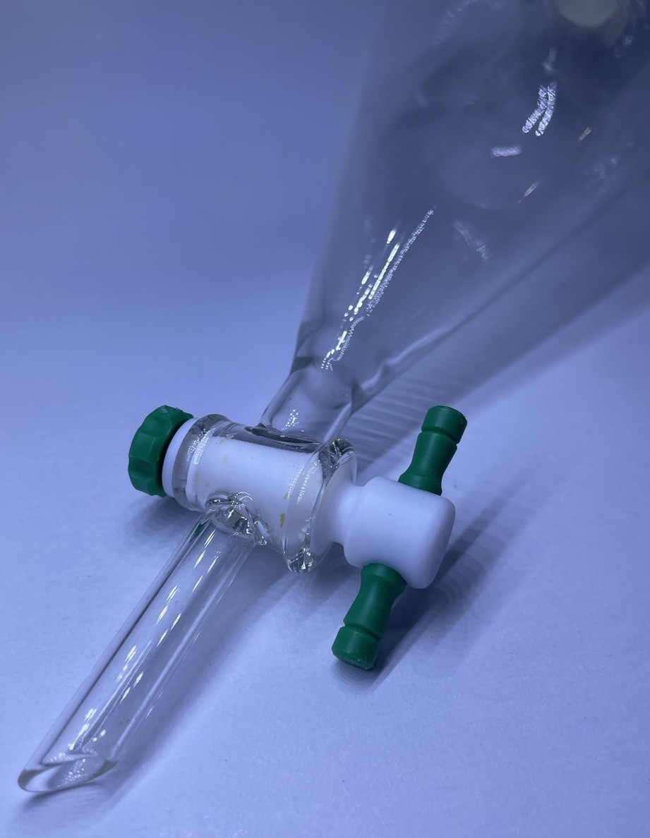Kimax 500mL Glass Separatory Funnel with PTFE Stopcock & Screw Cap USA