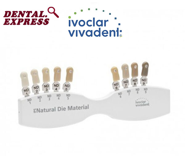 Ivoclar Vivadent Dental Shade Guide A-D 20 IPS or Natural Die ND1-9 Bleach Teeth