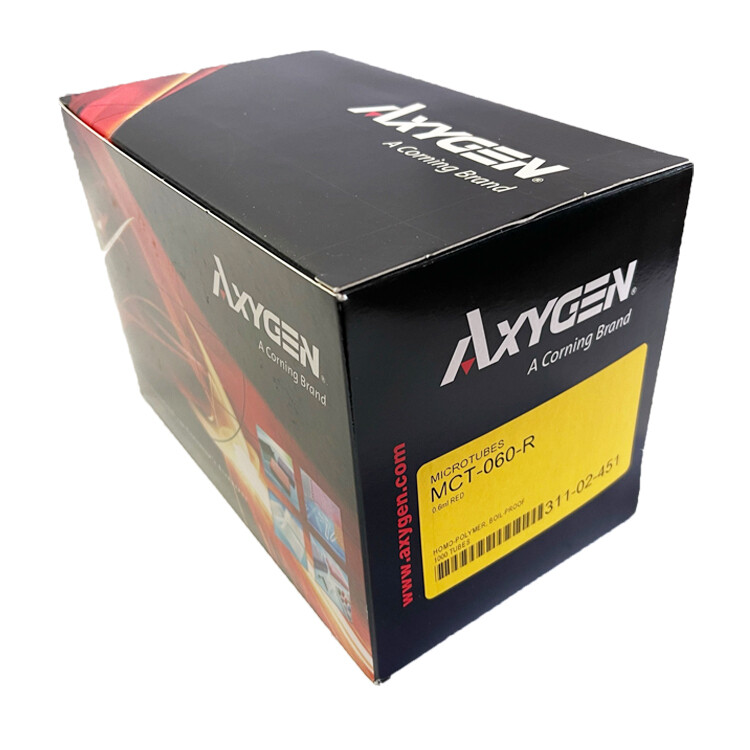 CORNING Axygen™ Snaplock Microtubes Boil Proof RED 0.6mL – 1000/Box – LAB