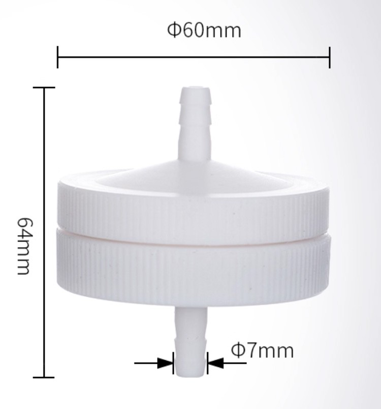 Filter Membrane Holder PTFE 13-90mm Detachable Acid Alkali Gas Resistant